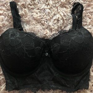 Never worn black bustier from Victoria’s Secret